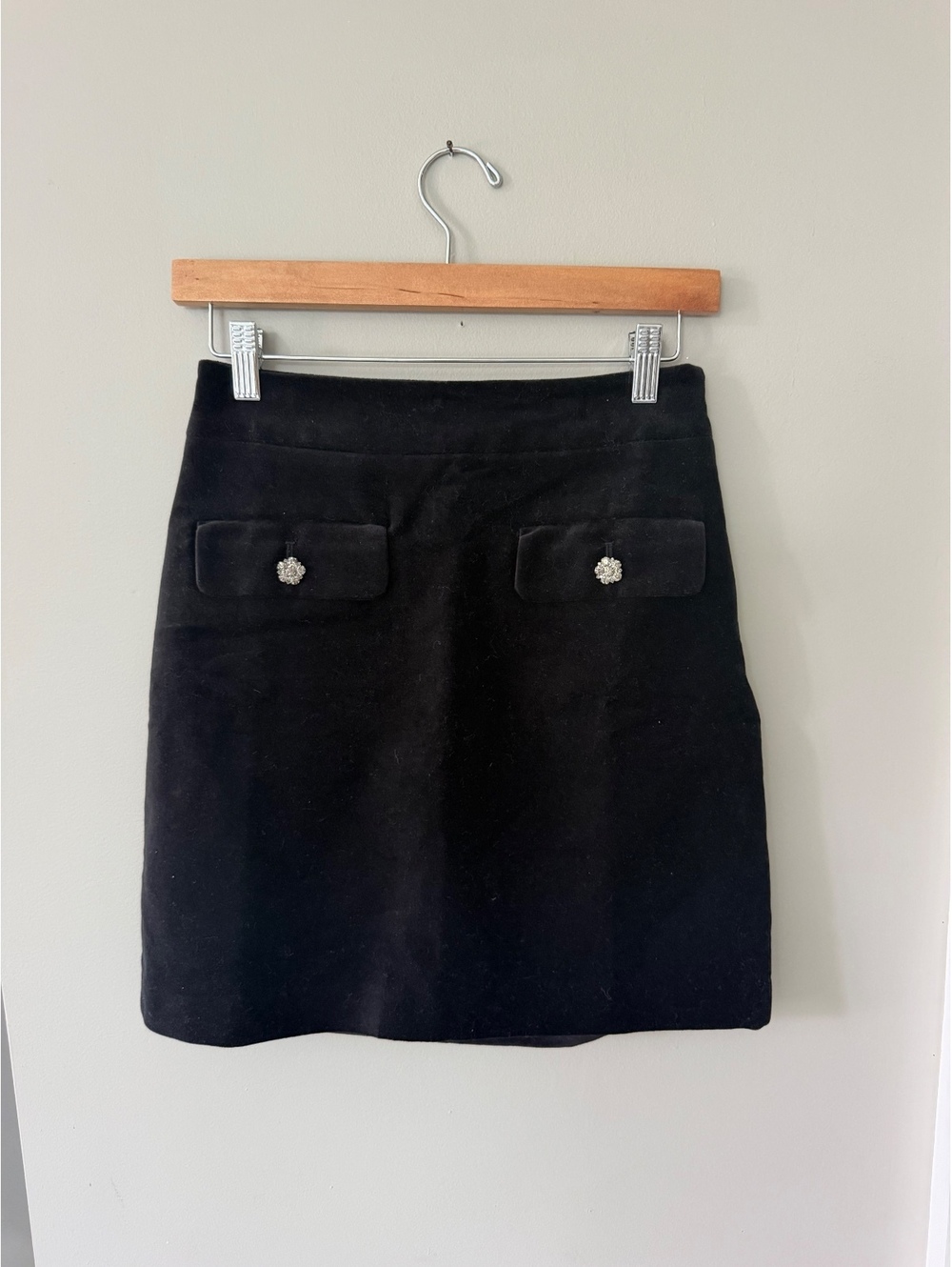 Loft Velvet Mini Skirt